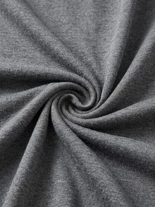 ESTAVOR Men's Summer Casual Fitted Slim Fit Crew Neck Short Sleeve Standard Size Grey Solid Color - Grey - View 7