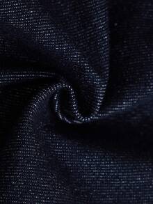 Baby Girl New Casual Soft Cute Heart Pattern Lace Trim Dark Blue Denim Loose Cuffed Pants,Fall/Winter,For Baby Girls School Clothes,Toddler Jeans - Medium Wash - View 11