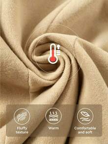 Selianne French Lapel Cape Overcoat With Waist Tie Cinched Waist Loose Shawl Style Modest Solid Color Autumn/Winter Outerwear - Khaki - View 6
