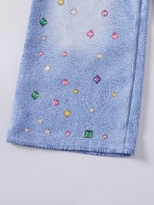 SHEIN Tween Girls Pants - Blue - View 6