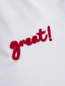 PAVTROS Men's Letter Pattern Hoodie Casual Daily Wear Sweatshirt - White - View 5