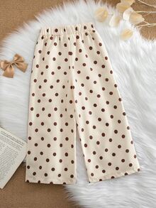 SHEIN Young Girl Young Girl Young Girl Woven Solid Color Loose Casual Pants Set Chic For Autumn/Winter Fall - Multicolor - View 2