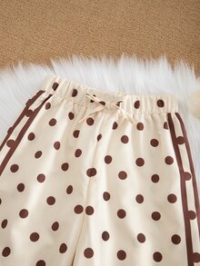 SHEIN Young Girl Young Girl Young Girl Woven Solid Color Loose Casual Pants Set Chic For Autumn/Winter Fall - Multicolor - View 6