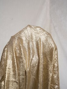 Ellevyn 女款春夏優雅浪漫度假風荷葉邊露肩連身褲 - 金色 - 查看 3
