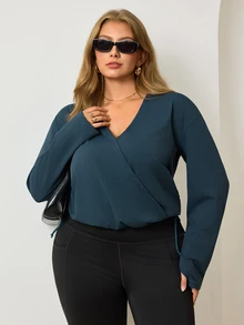 Easithlete Easithlete 2026 New Comfortable 4-Way Stretch Plus Size Women's Sports T-Shirt Fall - Multicolor - View 5