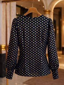GlowEve CURVE Plus Size Blouses Fall - Black - View 2
