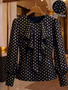 GlowEve CURVE Plus Size Blouses Fall - Black - View 3