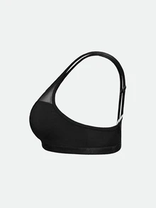 SHAPORA Plus Size Wireless Curve Bralette Lingerie - Black - View 5