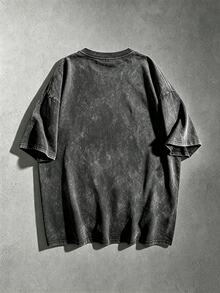 Manfinity EMRG Plus Size Men's Skull Pattern Casual Everyday T-Shirt - Black - View 2