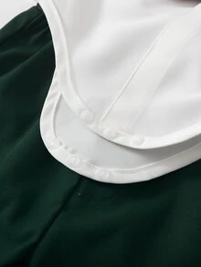 SHEIN 3件組男嬰紳士風套裝：背心與長袖襯衫、長褲，秋冬款，嬰兒/幼兒服飾套裝，優雅造型，適合婚禮、聖誕穿著 - 彩色 - 查看 4