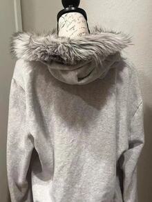Lalippa Women's Popular Cropped Sweatshirt Jacket - Grey - View 2