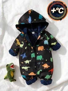 SHEIN Baby Boys Jumpsuits Autumn Winter - Black - View 8