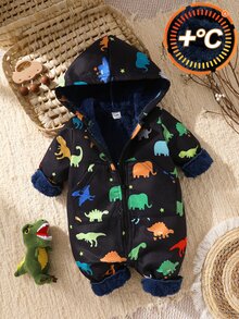 SHEIN Baby Boys Jumpsuits Autumn Winter - Black - View 5