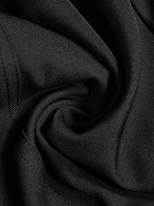MOTF Tall WOMEN'S TALL CASUAL BUTTON POCKET WIDE LEG CURVED HEM PANTS - Black - View 8