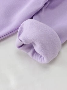 Young Girls Hoodie & Sweatshirt Co-Ords - Purple - View 4