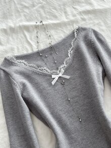 Elamini Women Sweater Dresses - Grey - View 5