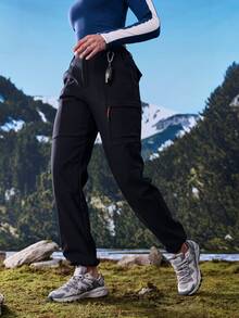 Exploreva Exploreva Women's Casual Versatile Daily Outdoor Hiking Pants - Black - View 8