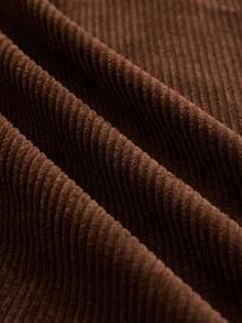 Omancia Jaket Bergaris Wanita Terbaru Musim Gugur/Dingin - Burgundy - View 5