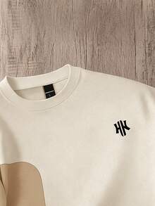 Daypath Plus Size Men's Letter Print Short Sleeve Casual Loose T-Shirt - Multicolor - View 3