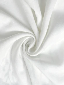 Franclia 女款度假時尚花卉印花單排扣長袖襯衫 - 白色 - 查看 7