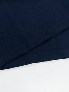 Linhara CURVE Versatile Premium Linen Casual Plus Size Women's Jumpsuit Fall - Navy Blue - View 6