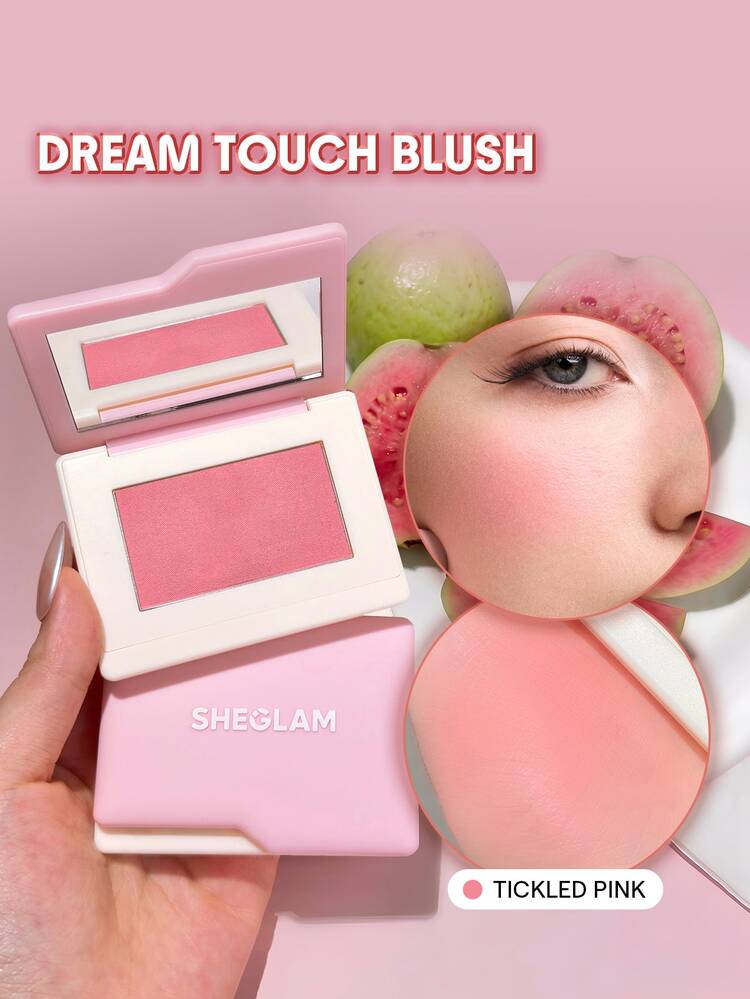 SHEGLAM Dream Touch Blush-Tickled Pink Powder Blush Brand Beauty Cosmetic Makeup For Women And Girls - 016 Tickled Pink - View 1