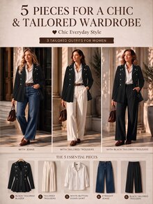 EMERY ROSE CURVE Plus Size Women's Autumn/Winter Knit Textured Solid Color Jacket With Small Blazer Collar, Metal Zipper And Decorative Button Design, Fan-Shaped Hem - Black - View 2