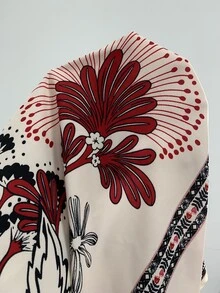 SHEIN Swim 新款女款豹紋細肩帶洋裝罩衫，海灘度假穿搭，優雅女裝，復活節洋裝，休閒洋裝，度假洋裝，鄉村風洋裝，假日洋裝，藍色洋裝，夏季海灘穿搭 - 卡其色 - 查看 5