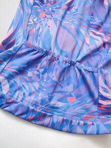 Exploreva Exploreva Women's Outdoor Sports Casual Printed Short Sleeve Cycling Jersey - Multicolor - View 6