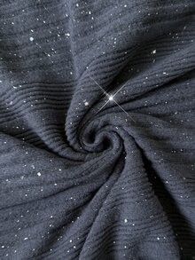 SHEIN LUNE 大尺碼女款長袖抽繩連帽上衣與長褲休閒兩件套 - 深灰色 - 查看 10
