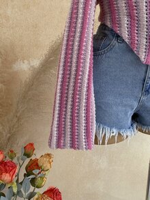 Soleia Autumn/Winter Casual Colorblock Lapel Long Sleeve Zip-Up Cardigan Sweater - Multicolor - View 6