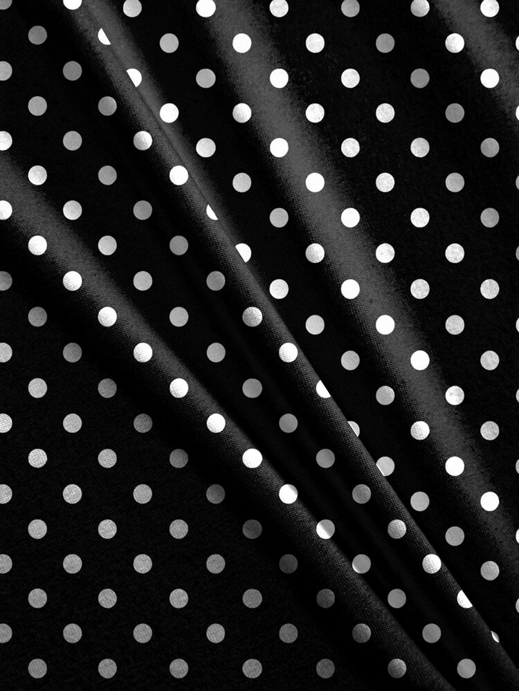 IslaSuriya Women's Summer Casual French Vintage Polka Dot Print Camisole Top Brunch Black And White Polka Dot - Multicolor - View 6