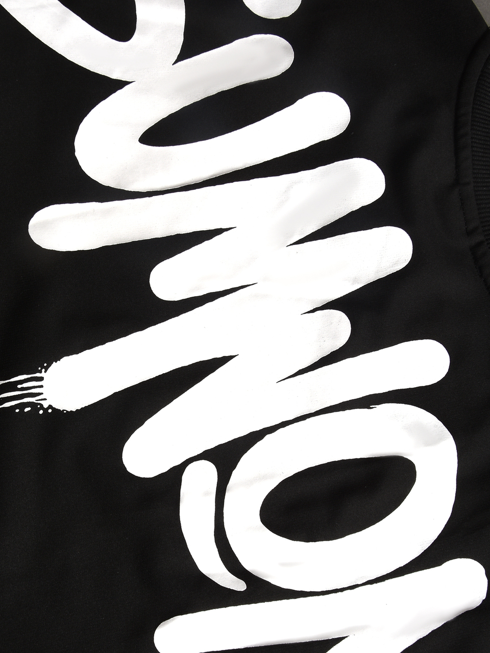 Oversized Crew Neck Short Sleeve T-Shirt With Bold Graffiti Logo Back Print Street Style Casual Tee
