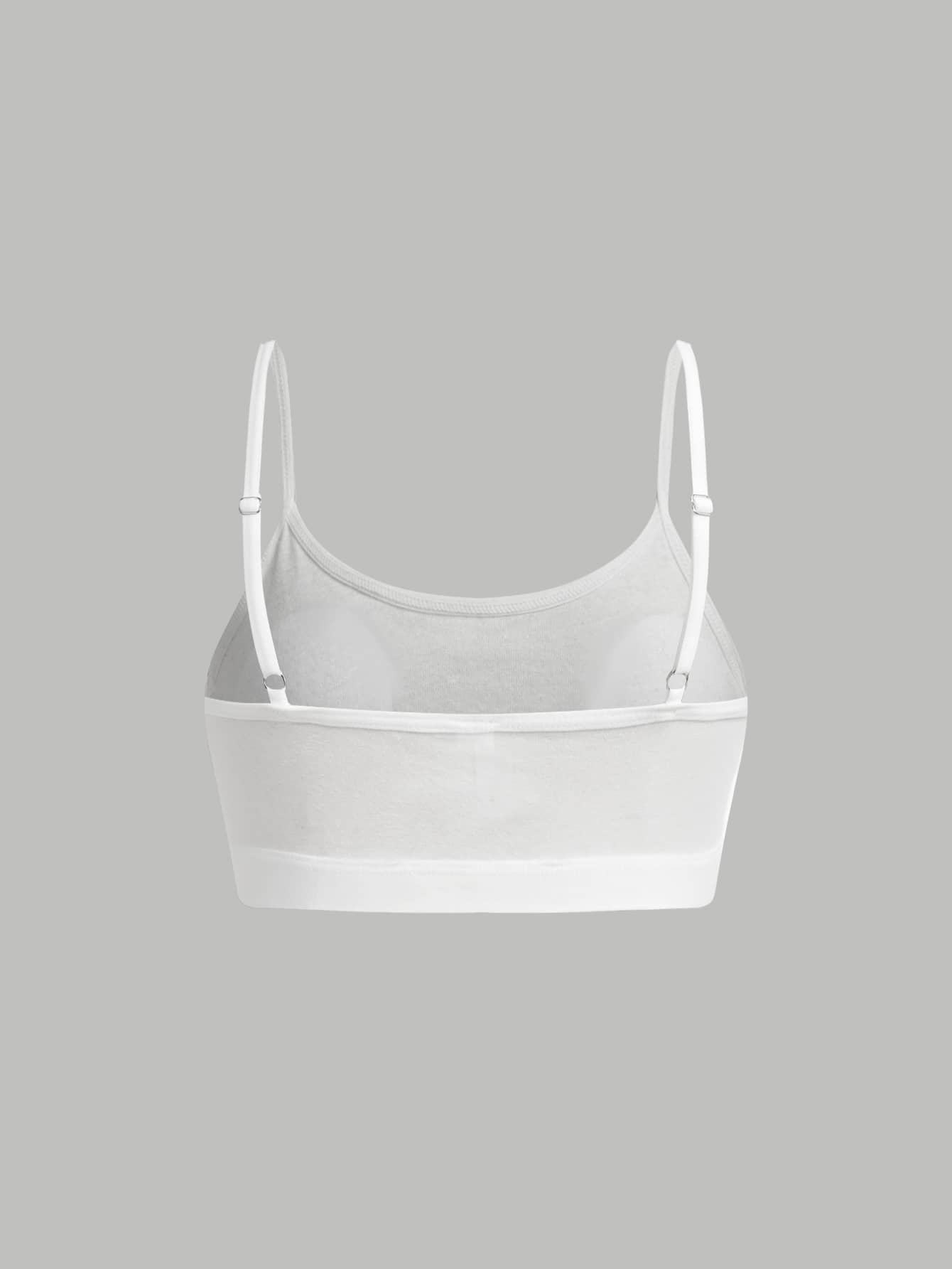 Girlism Kids Tween Girls And Spring/Summer New Simple Casual Padded Skin-Friendly Comfortable Underwear 3pcs Pieces Set, All-Season Wear - White - View 8