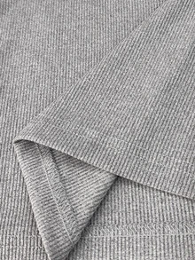 SuriyaCove Women's 2000S Y2K Henley Collar Ribbed Long-Sleeved Top, Retro Button V-Neck Light Gray Slim-Fit Basic T-Shirt, Perfect For Back-To-School Season. - Multicolor - View 7