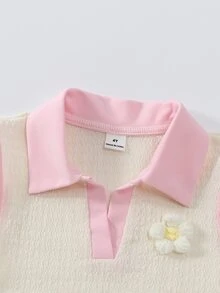 SHEIN 新款两件套女童套装，适合4-7岁女孩，无袖上衣搭配刺绣牛仔裤，时尚百搭，适合休闲、度假、上学、户外活动等场合。 - 彩色 - 查看 7