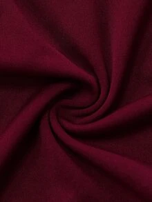Elenzga Kaos Ukuran Besar Formal Kantor Kencan Malam Formal Pernikahan Formal Merah Marun Musim Panas Kasual Elegan - Burgundy - View 6