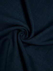 EMERY ROSE Chic Premium Apricot V-Neck Sleeveless Linen Shirt Vest, New Summer Versatile Top For Women - Navy Blue - View 5