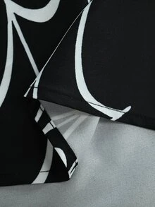 GlowEve CURVE Gaun Jaring Laba-laba Bahu Terbuka Warna Hitam Elegan Kasual untuk Wanita Ukuran Plus, Tema Halloween dan Musim Gugur - Hitam - View 5