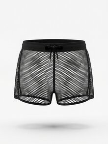 DrisQ DrisQ Mesh Lace-Up Drawstring Pants, 1pc - Black - View 6