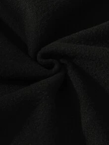 Tween Girls Casual Solid Color Bow Decoration Hooded Zip-Up Cardigan Jacket, Back To School Fall - Black - View 7