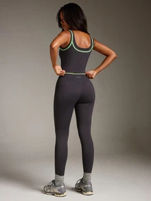 Athîral Women's Casual Sports Colorblock Set - Grey - View 2