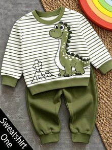 Baby Boys Round Neck Casual Pullover Sweatshirt - Multicolor - View 4
