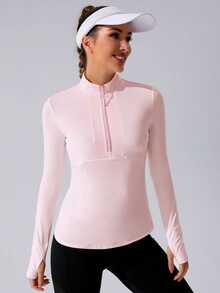 Sovereign Charm 2pcs/Set Casual Solid Color Zipper Sweatshirt & Sweatpants Tracksuit Athleisure Tops - Multicolor - View 6