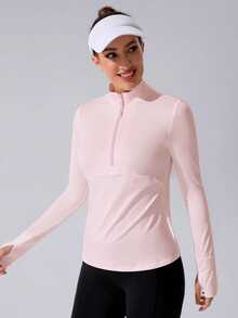 Sovereign Charm 2pcs/Set Casual Solid Color Zipper Sweatshirt & Sweatpants Tracksuit Athleisure Tops - Multicolor - View 5