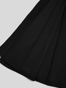 Sweetra Mantel Kasual Wanita Ukuran Besar dengan Motif Patchwork Berbulu untuk Pesta & Perjalanan, Halloween, dan Musim Dingin - Hitam - View 8