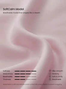 GLOWMODE Modal Silk Touch Wide Leg High Waist Lounge Pants With Side Pockets Daily Casual   Spring Summer - Dusty Pink - View 5