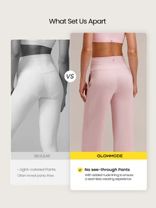 GLOWMODE Modal Silk Touch Wide Leg High Waist Lounge Pants With Side Pockets Daily Casual   Spring Summer - Dusty Pink - View 3