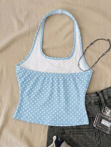Tank Top Kasual Model Halter Neck, Cocok untuk Busana Musim Panas, Hari Ibu, Wisuda, dan Acara Lainnya. - Putih - View 2