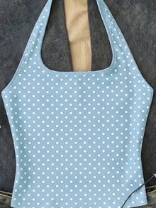 Tank Top Kasual Model Halter Neck, Cocok untuk Busana Musim Panas, Hari Ibu, Wisuda, dan Acara Lainnya. - Putih - View 3